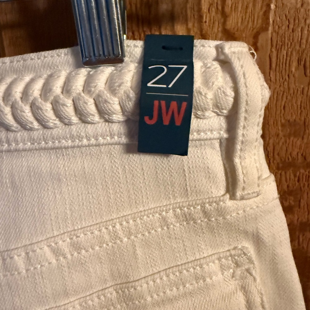 Johnny Was Braided Wide Leg Pants - White size 27 NWT - Picture 8 of 9